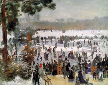 patinadores en el bois de boulogne Pierre Auguste Renoir Pinturas al óleo